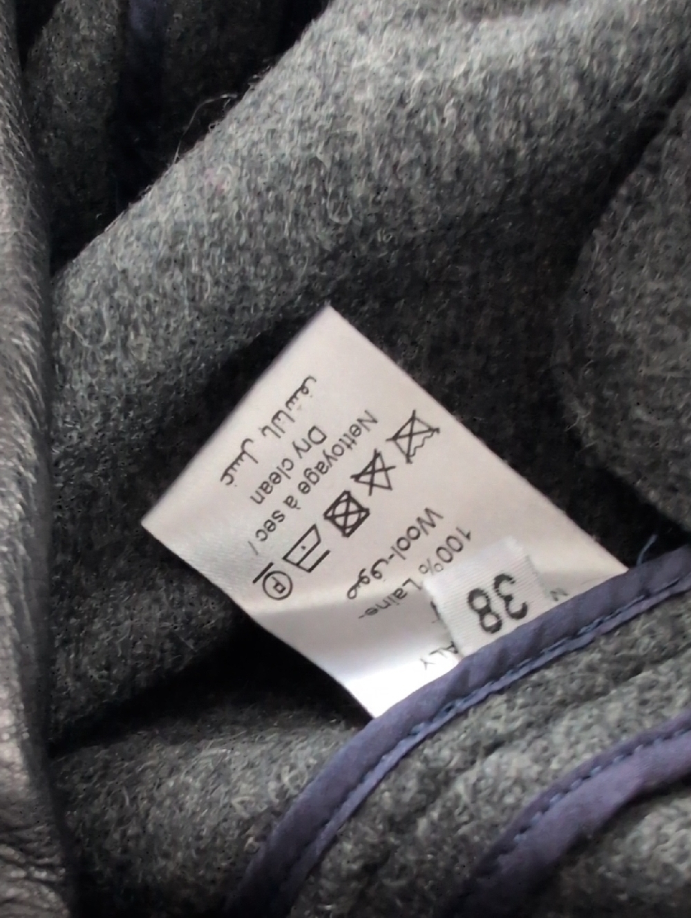 Maison Rabih Kayriuz Charcoal Gray Double-Breasted Wool Coat - Picture 4 of 5